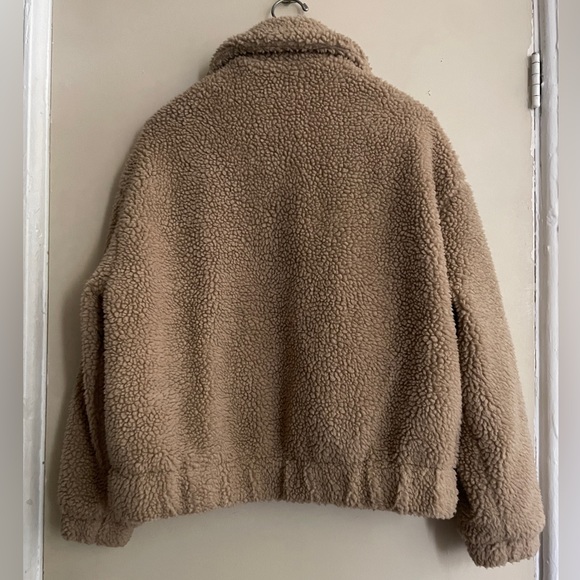 Beige faux shearling jacket size M urban heritage - Picture 2 of 3